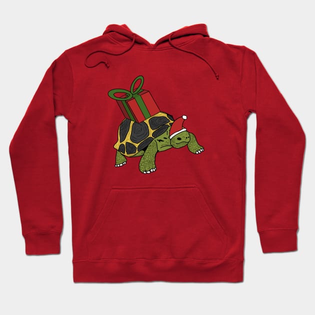 Christmas tortoise Hoodie by Geometrico22